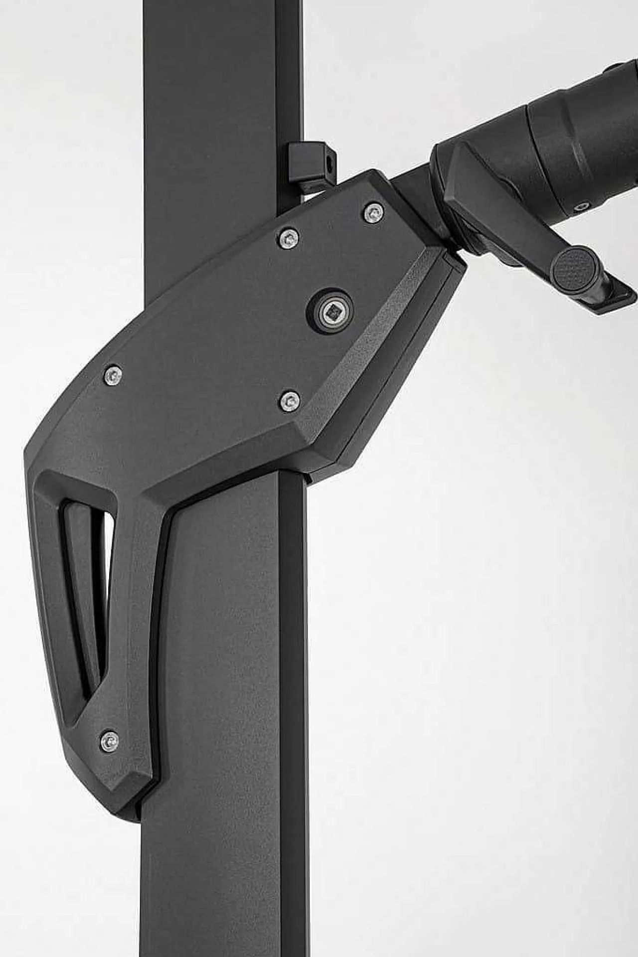 mutoni lifestyle Ampelschirm Aries Anthrazit-Natur 300X300> Freiarmschirme