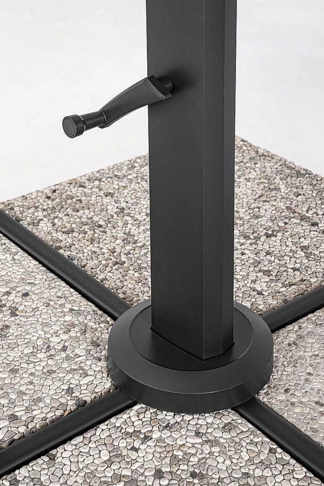 mutoni lifestyle Ampelschirm Aries Anthrazit-Natur 300X300> Freiarmschirme