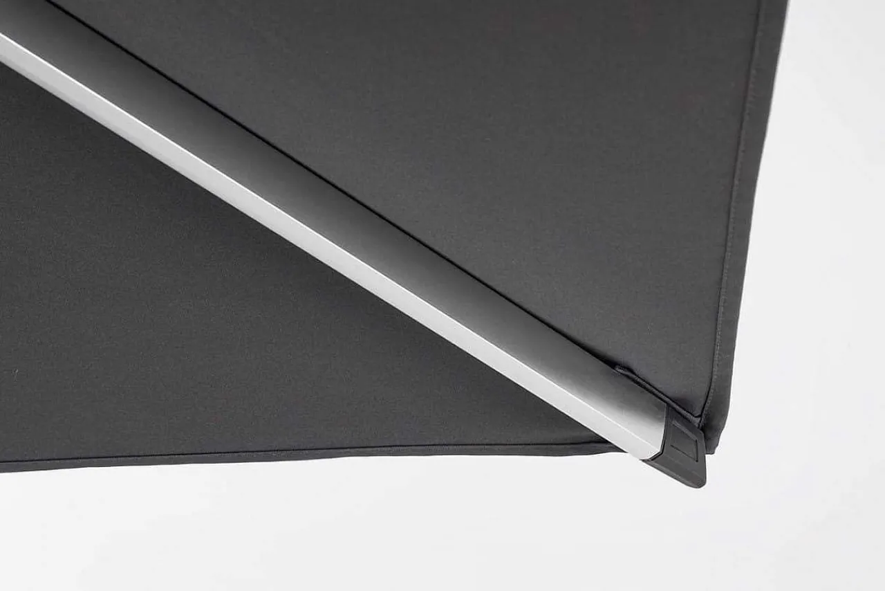 mutoni lifestyle Ampelschirm Aries Eloxiert-Grau 400X400> Freiarmschirme