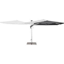 mutoni lifestyle Ampelschirm Aries Grau 300X300> Freiarmschirme