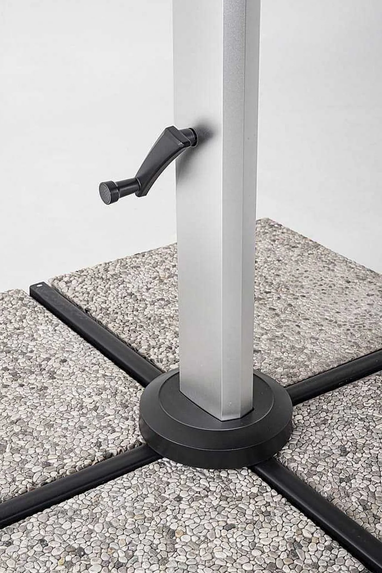 mutoni lifestyle Ampelschirm Aries Grau 300X300> Freiarmschirme