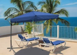 mutoni pleasure Ampelschirm Eclipta Blau 300X300> Freiarmschirme
