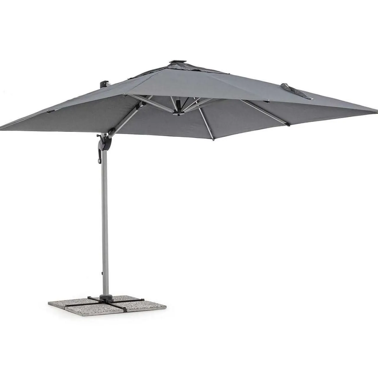 mutoni lifestyle Ampelschirm Ines 300X300 Eloxiert Dunkelgrau> Freiarmschirme