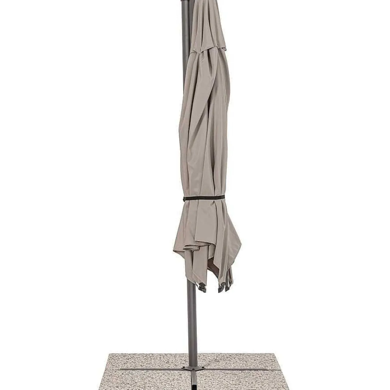mutoni lifestyle Ampelschirm Rica Grau Rund 330> Freiarmschirme