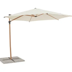 mutoni lifestyle Ampelschirm Rica Natur Rund 330> Freiarmschirme