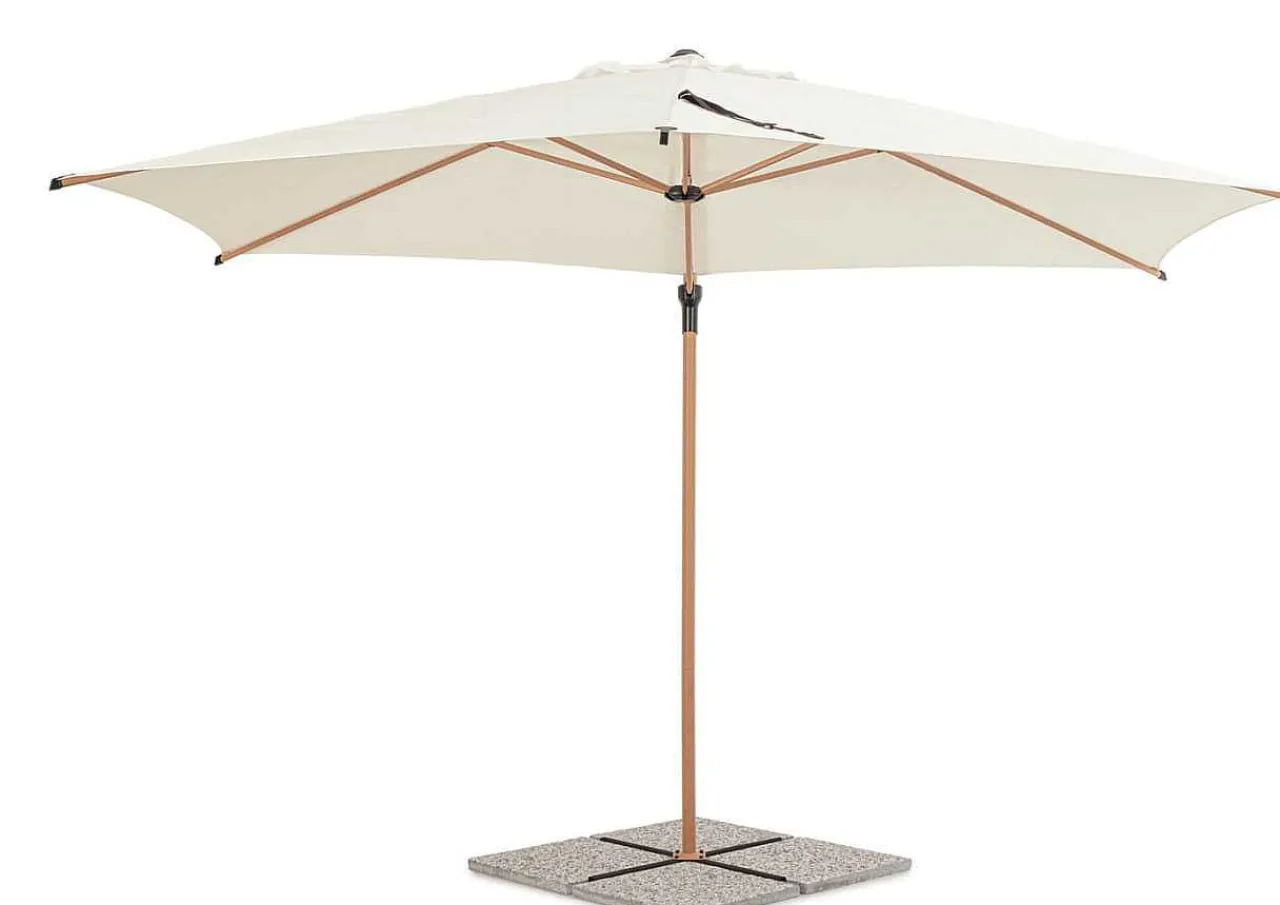 mutoni lifestyle Ampelschirm Rica Natur Rund 330> Freiarmschirme