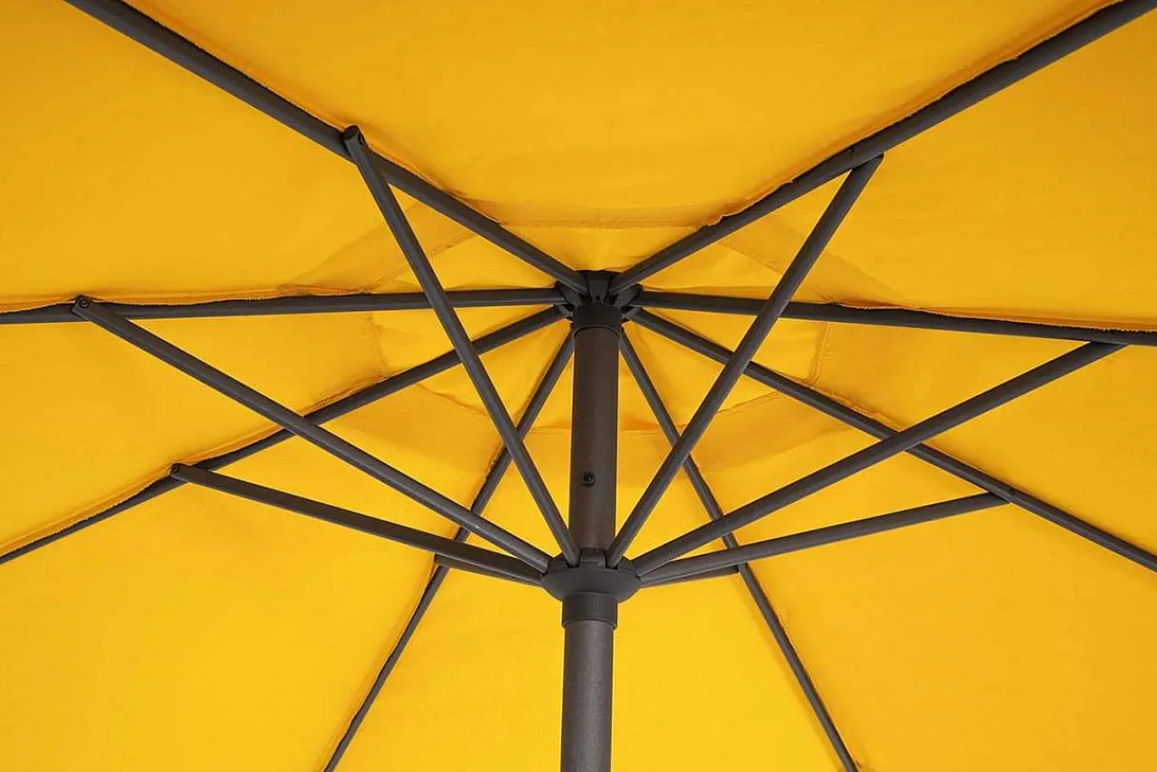 mutoni lifestyle Ampelschirm Rio Anthrazit-Mimose 300> Freiarmschirme