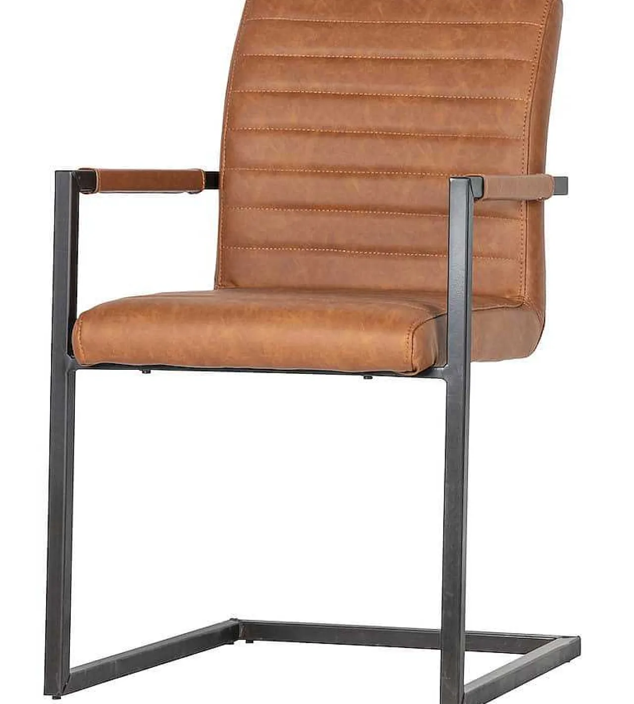 mutoni living Armlehn Freischwingerstuhl Bas Cognac> Freischwinger