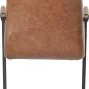 mutoni casual Armlehnstuhl Kunstleder Hellbraun (2Er-Set)> Freischwinger