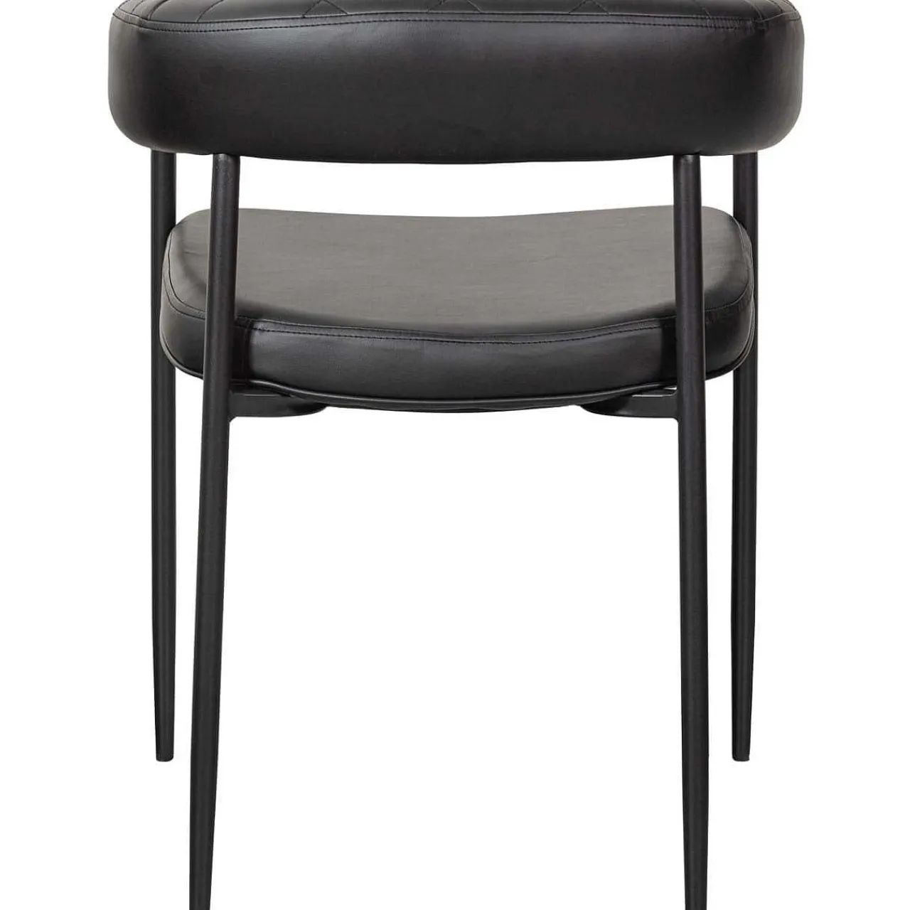 mutoni living Armlehnstuhl Sev Kunstleder Schwarz> Armlehnstühle