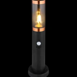 mutoni light Aussenleuchte Boston Edelstahl 1Xe27 Schwarz Rauch 13X13X45><noscript><img width=