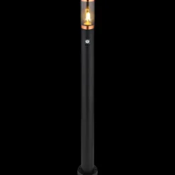 mutoni light Aussenleuchte Boston Edelstahl 1Xe27 Schwarz Rauch 13X13X110><noscript><img width=