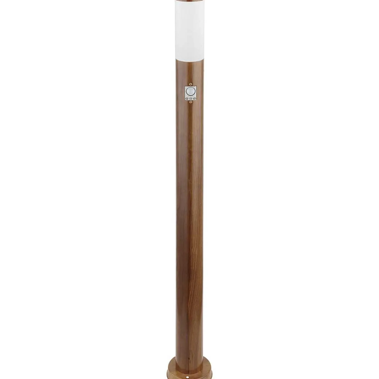 mutoni light Aussenleuchte Boston Edelstahl 1Xe27 Holzoptik 13X13X110> Stehleuchten Aussen
