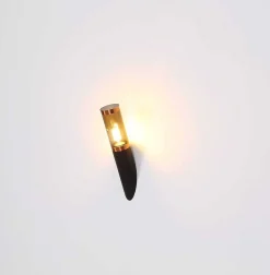 mutoni light Aussenleuchte Boston Edelstahl Schwarz 1Xe27 Schwarz 8X41> Wandleuchten Aussen