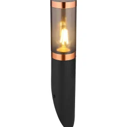 mutoni light Aussenleuchte Boston Edelstahl Schwarz 1Xe27 Schwarz 8X41><noscript><img width=