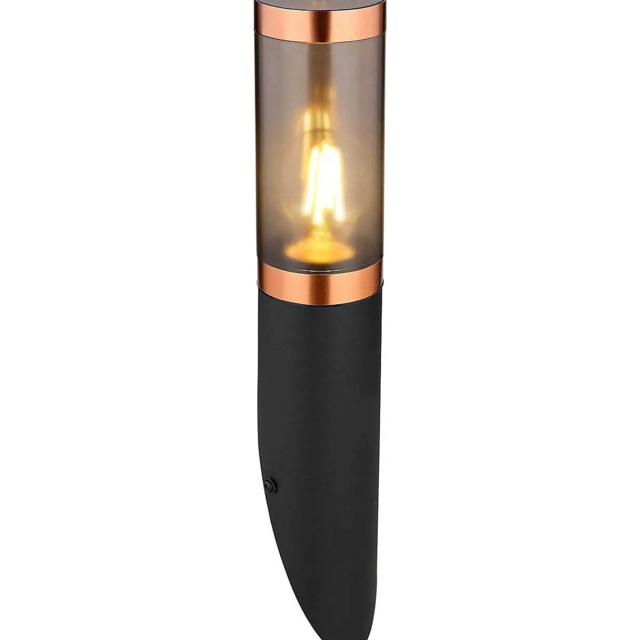 mutoni light Aussenleuchte Boston Edelstahl Schwarz 1Xe27 Schwarz 8X41> Wandleuchten Aussen