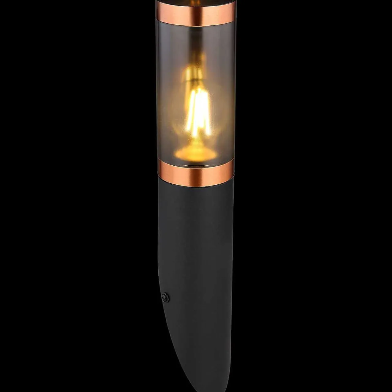 mutoni light Aussenleuchte Boston Edelstahl Schwarz 1Xe27 Schwarz 8X41> Wandleuchten Aussen