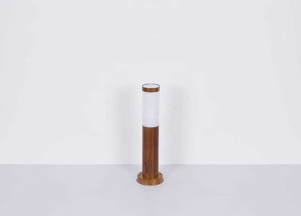 mutoni light Aussenleuchte Boston Edelstahl 1Xe27 Holzoptik 13X13X45> Bodenleuchten Aussen