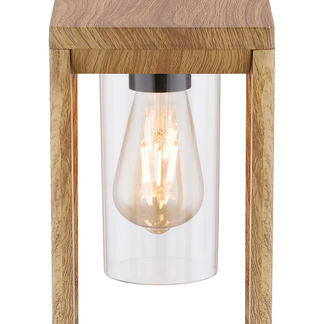 mutoni light Aussenleuchte Candela Aluminium Druckguss Holzoptik 1Xe27 Led> Led-Aussenleuchten