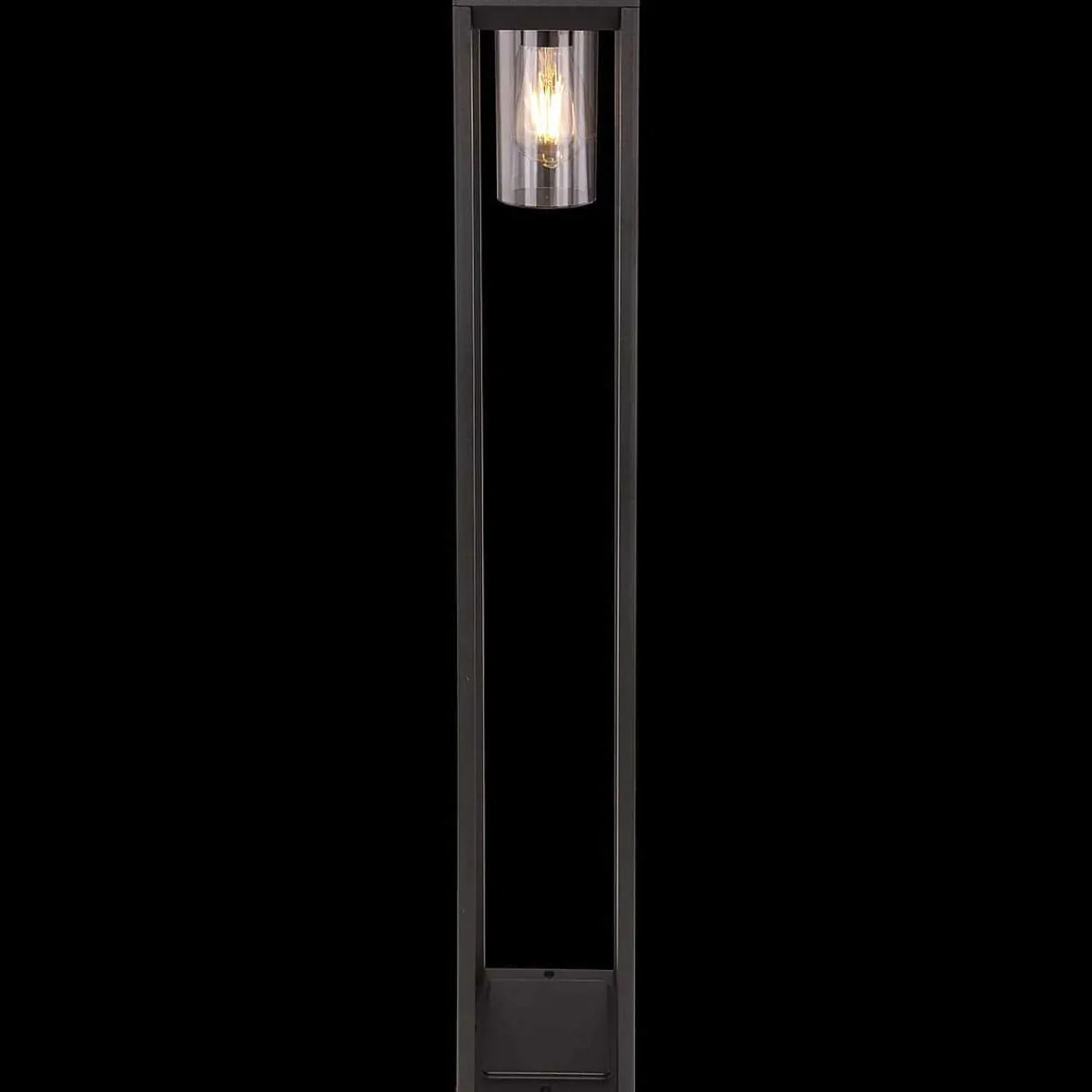 mutoni light Aussenleuchte Candela Aluminium Druckguss Schwarz Matt 1Xe> Stehleuchten Aussen