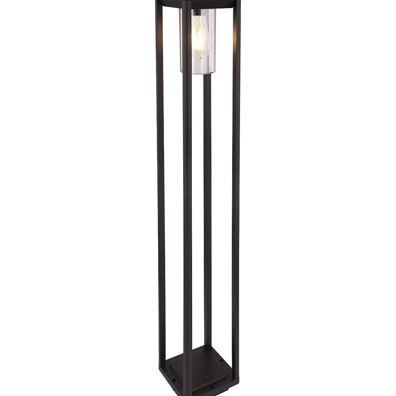 mutoni light Aussenleuchte Candela Aluminium Druckguss Schwarz Matt 1Xe> Stehleuchten Aussen