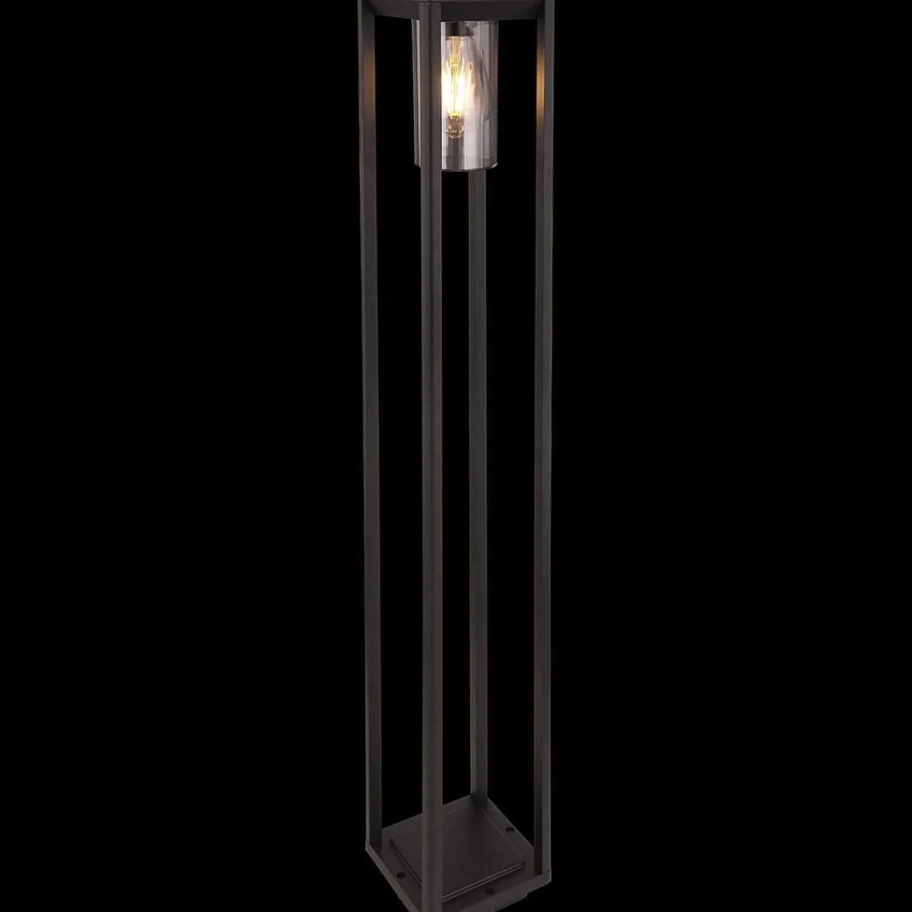 mutoni light Aussenleuchte Candela Aluminium Druckguss Schwarz Matt 1Xe> Stehleuchten Aussen