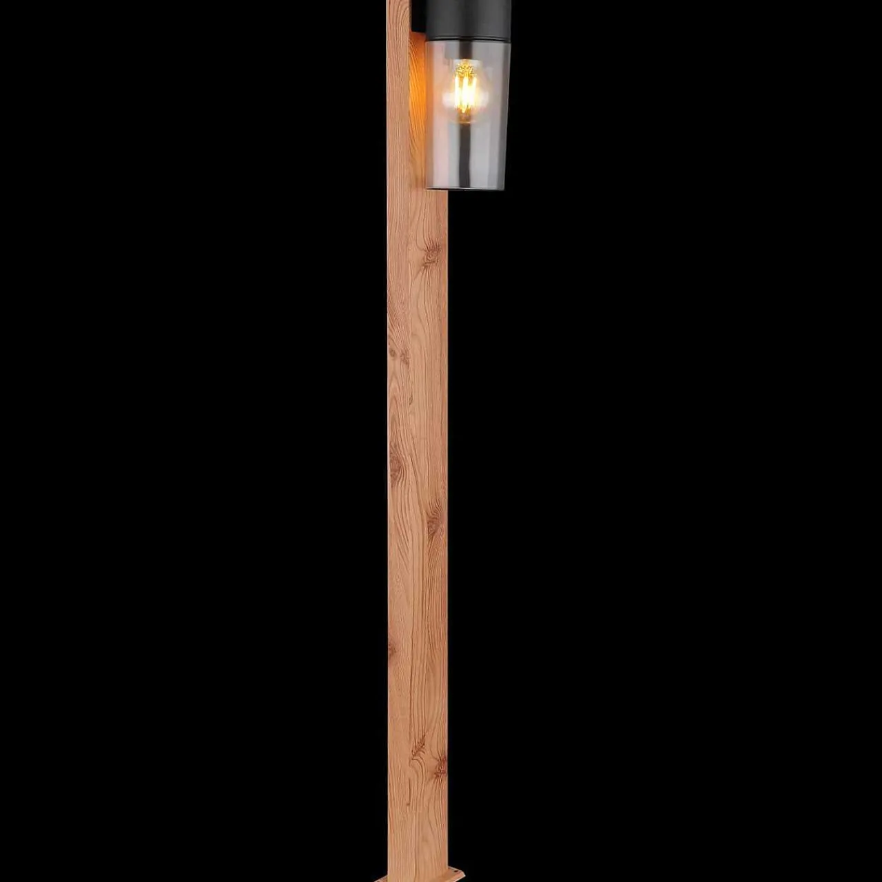 mutoni light Aussenleuchte Etsi Edelstahl Holzoptik 1Xe27 100> Stehleuchten Aussen