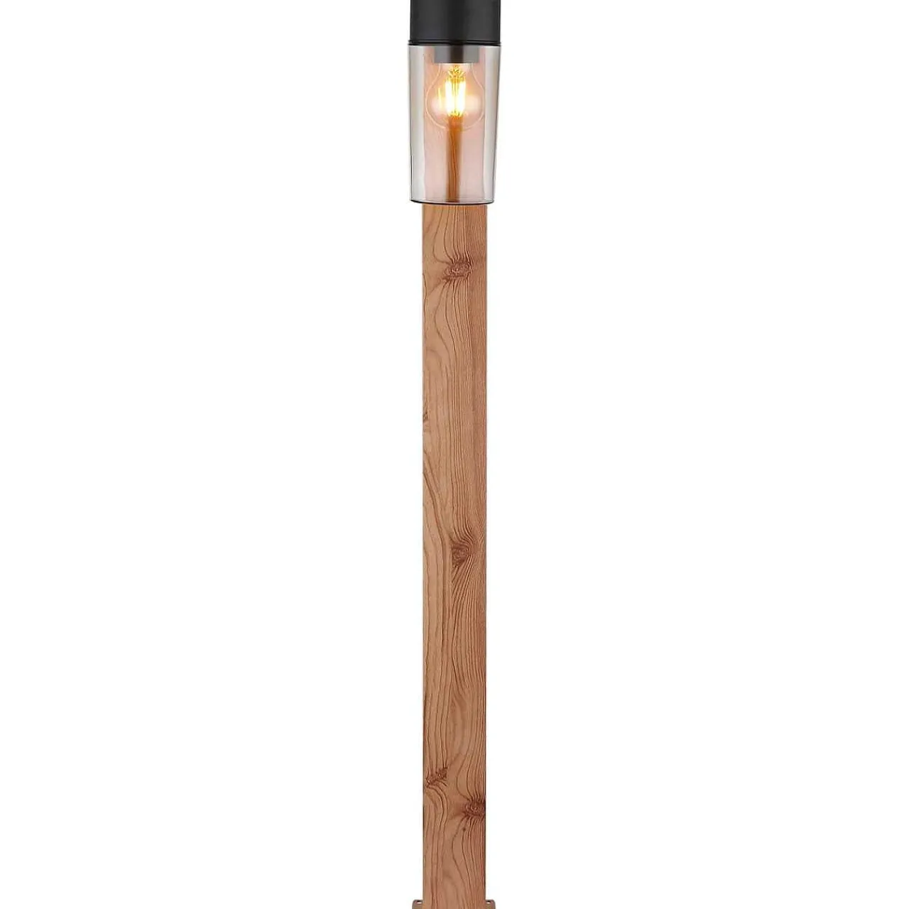 mutoni light Aussenleuchte Etsi Edelstahl Holzoptik 1Xe27 100> Stehleuchten Aussen