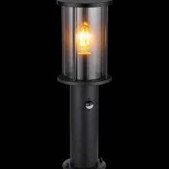 mutoni light Aussenleuchte Gracey Edelstahl Glas Schwarz Matt 1Xe27 45><noscript><img width=
