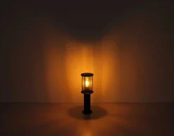 mutoni light Aussenleuchte Gracey Edelstahl Glas Schwarz Matt 1Xe27 45><noscript><img width=