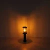 mutoni light Aussenleuchte Gracey Edelstahl Glas Schwarz Matt 1Xe27> Wandleuchten Aussen