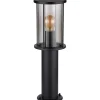 mutoni light Aussenleuchte Gracey Edelstahl Schwarz Matt 1Xe27 45> Bodenleuchten Aussen