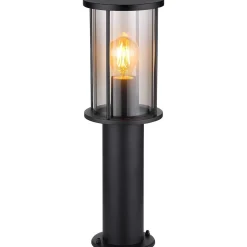 mutoni light Aussenleuchte Gracey Edelstahl Schwarz Matt 1Xe27 45><noscript><img width=