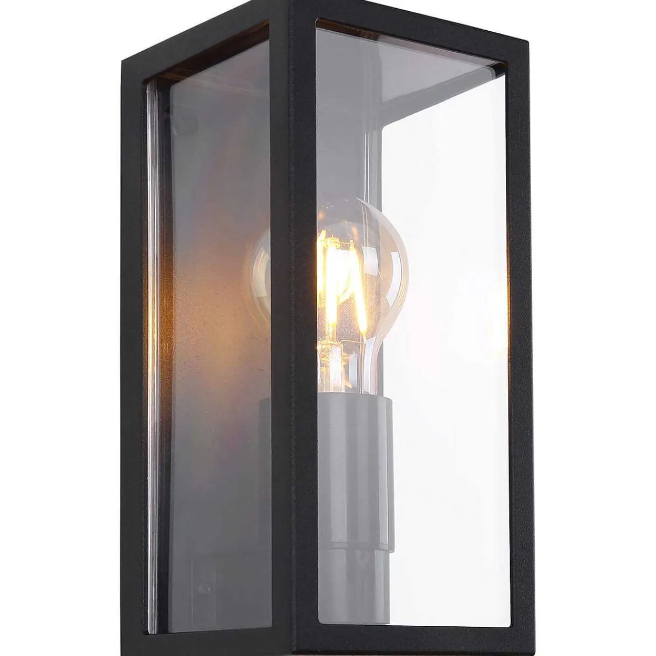 mutoni light Aussenleuchte Gundula Aluminium Schwarz Matt 1Xe27 Led> Wandleuchten Aussen