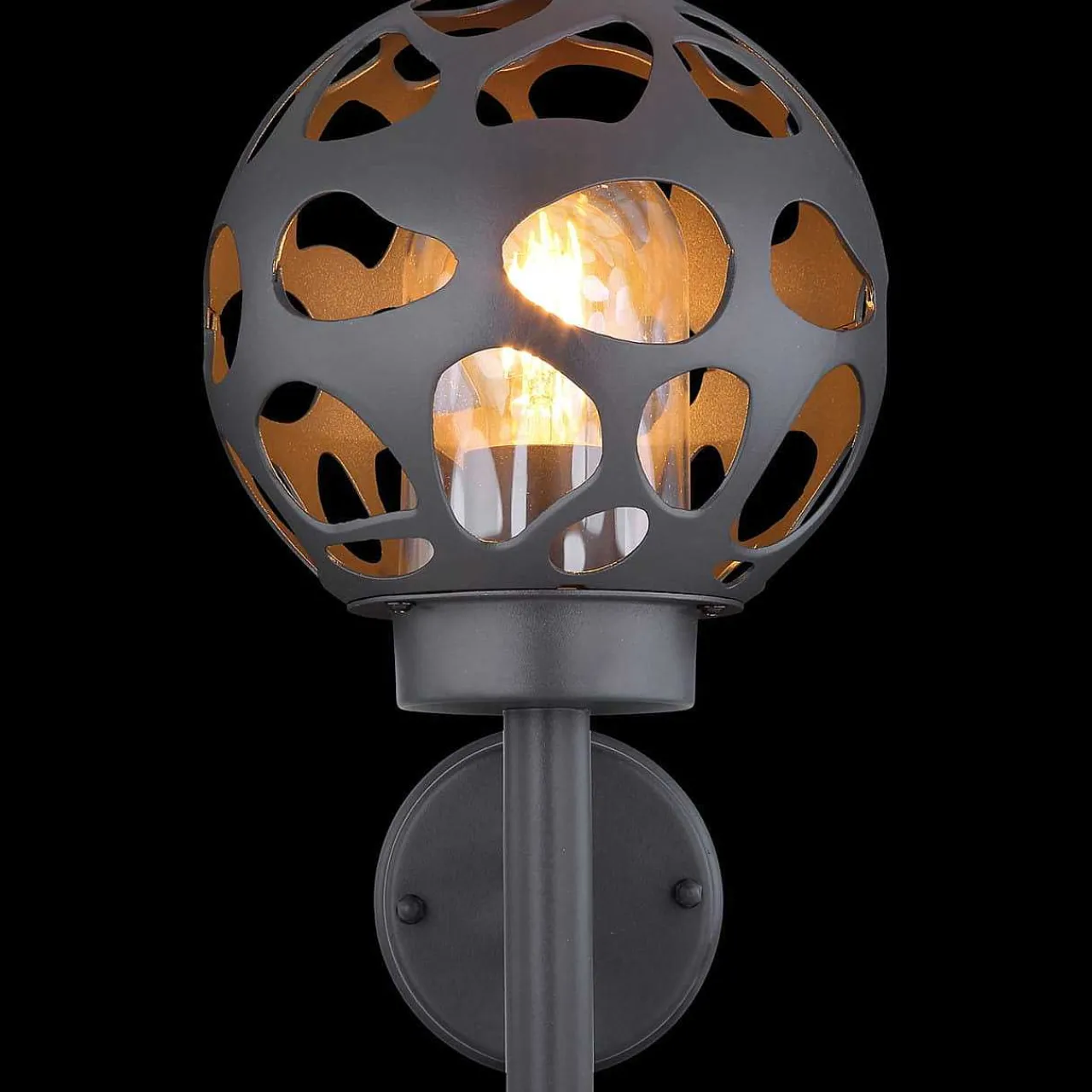 mutoni light Aussenleuchte Hilario Edelstahl Anthrazit 1Xe27 Led> Led-Aussenleuchten