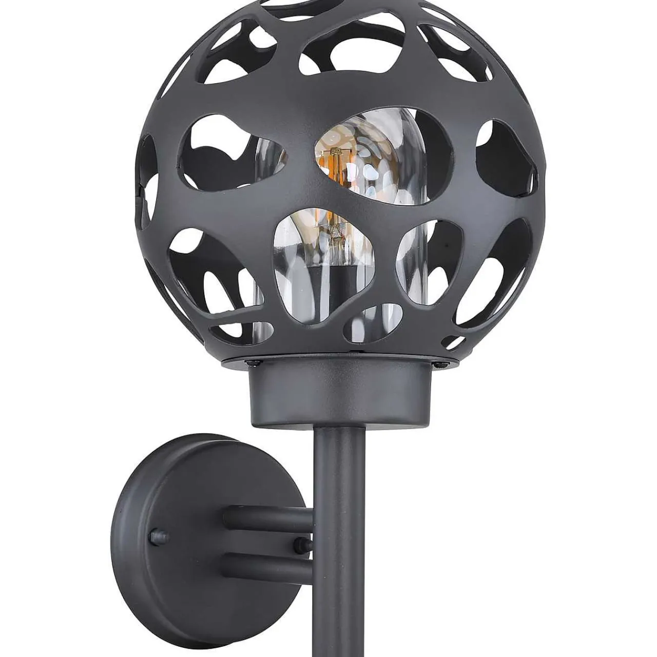 mutoni light Aussenleuchte Hilario Edelstahl Anthrazit 1Xe27 Led> Led-Aussenleuchten