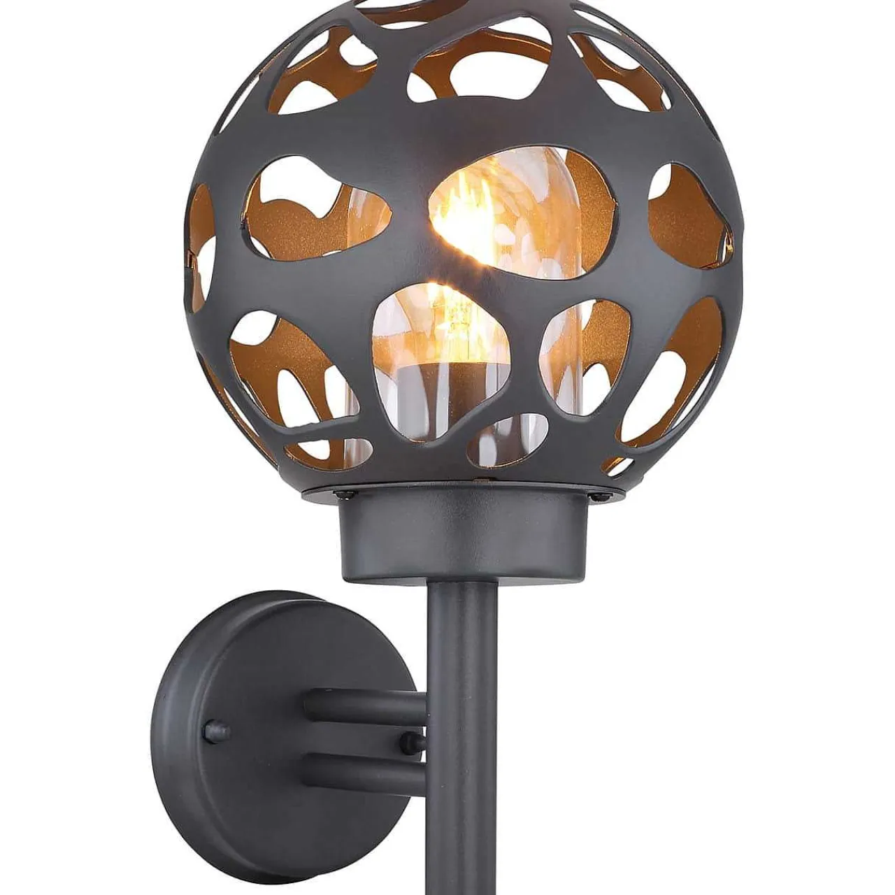 mutoni light Aussenleuchte Hilario Edelstahl Anthrazit 1Xe27 Led> Led-Aussenleuchten