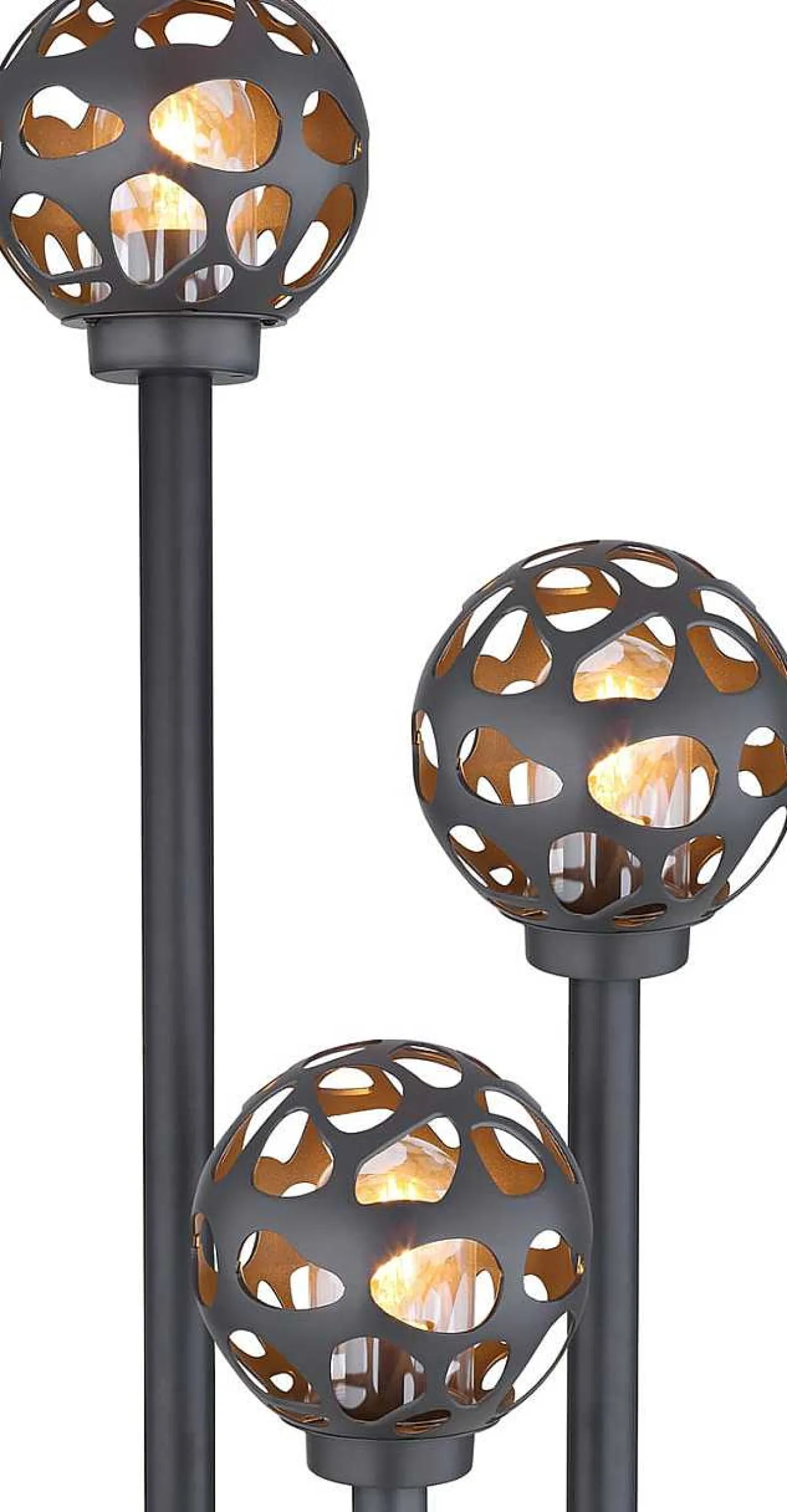 mutoni light Aussenleuchte Hilario Edelstahl Anthrazit 3Xe27 Led> Led-Aussenleuchten