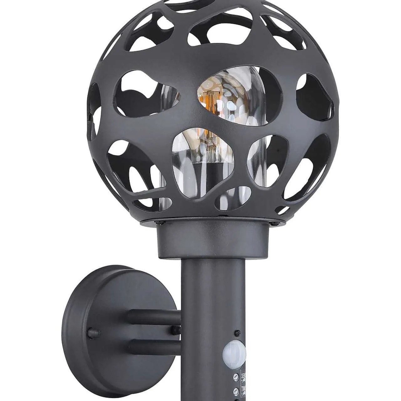 mutoni light Aussenleuchte Hilario Edelstahl Anthrazit 1Xe27 Led> Led-Aussenleuchten