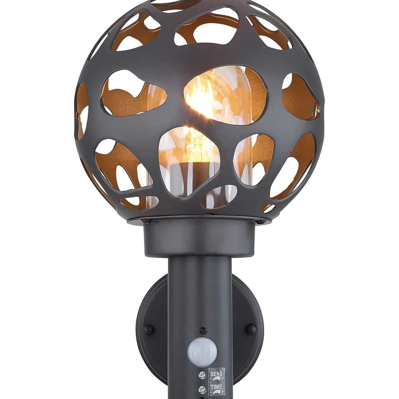 mutoni light Aussenleuchte Hilario Edelstahl Anthrazit 1Xe27 Led> Led-Aussenleuchten