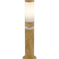 mutoni light Aussenleuchte Jaicy Edelstahl Holzoptik 1Xe27 Led><noscript><img width=