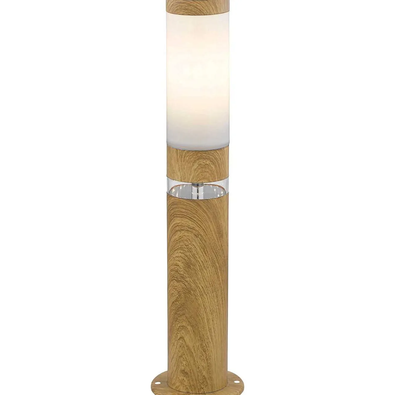 mutoni light Aussenleuchte Jaicy Edelstahl Holzoptik 1Xe27 Led> Led-Aussenleuchten