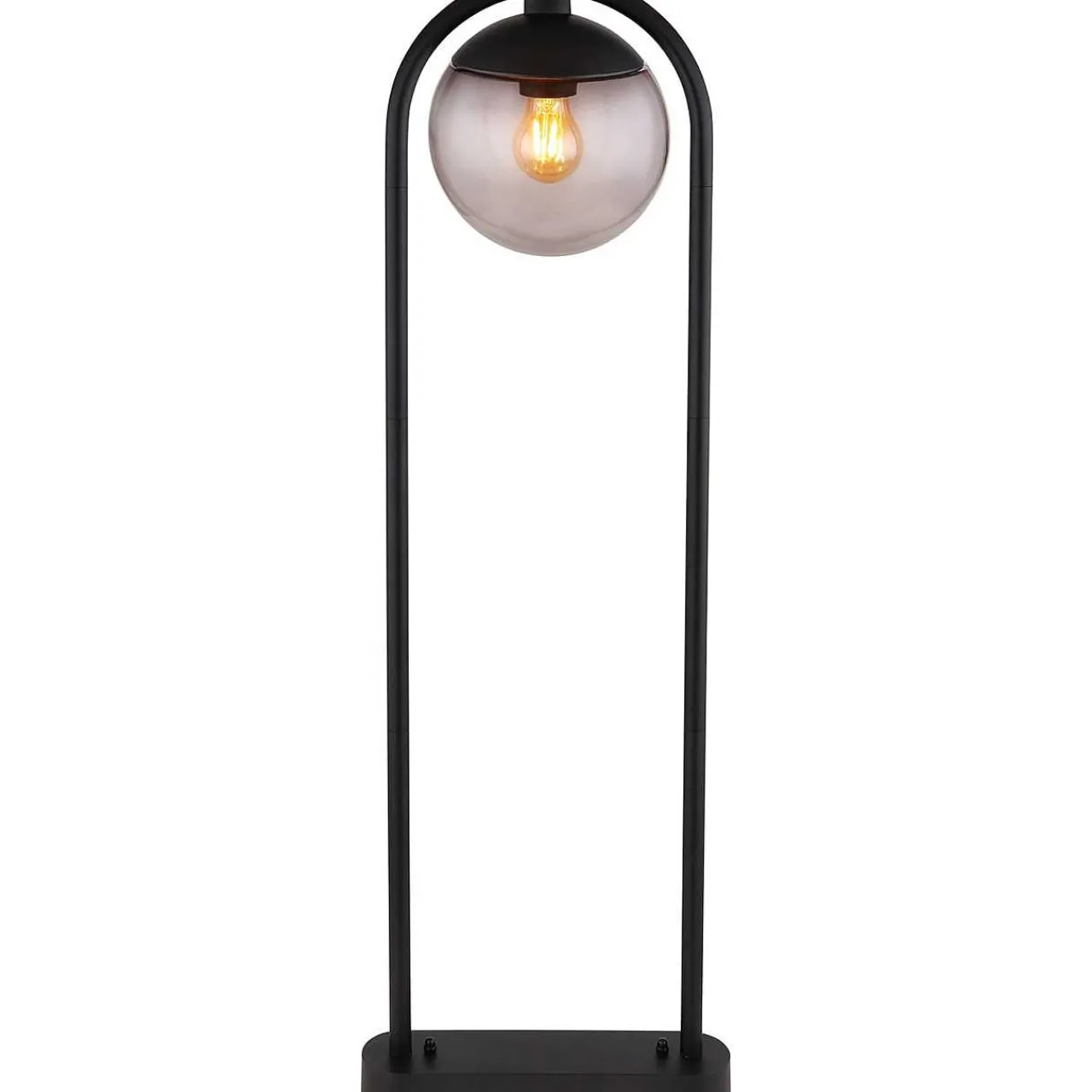 mutoni light Aussenleuchte Michael Metall Glas Rauchfarben 1Xe27> Wandleuchten Aussen