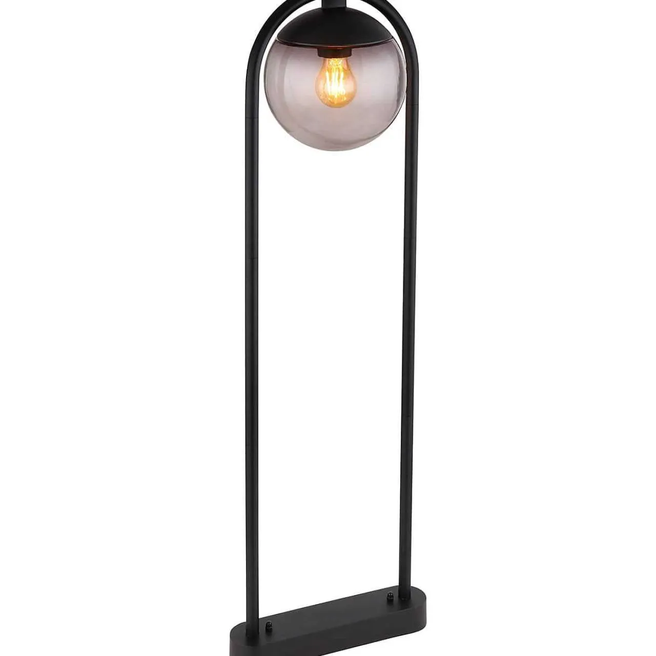 mutoni light Aussenleuchte Michael Metall Glas Rauchfarben 1Xe27> Wandleuchten Aussen