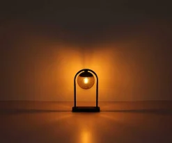 mutoni light Aussenleuchte Michael Metall Glas Schwarz Matt 1Xe27> Wandleuchten Aussen