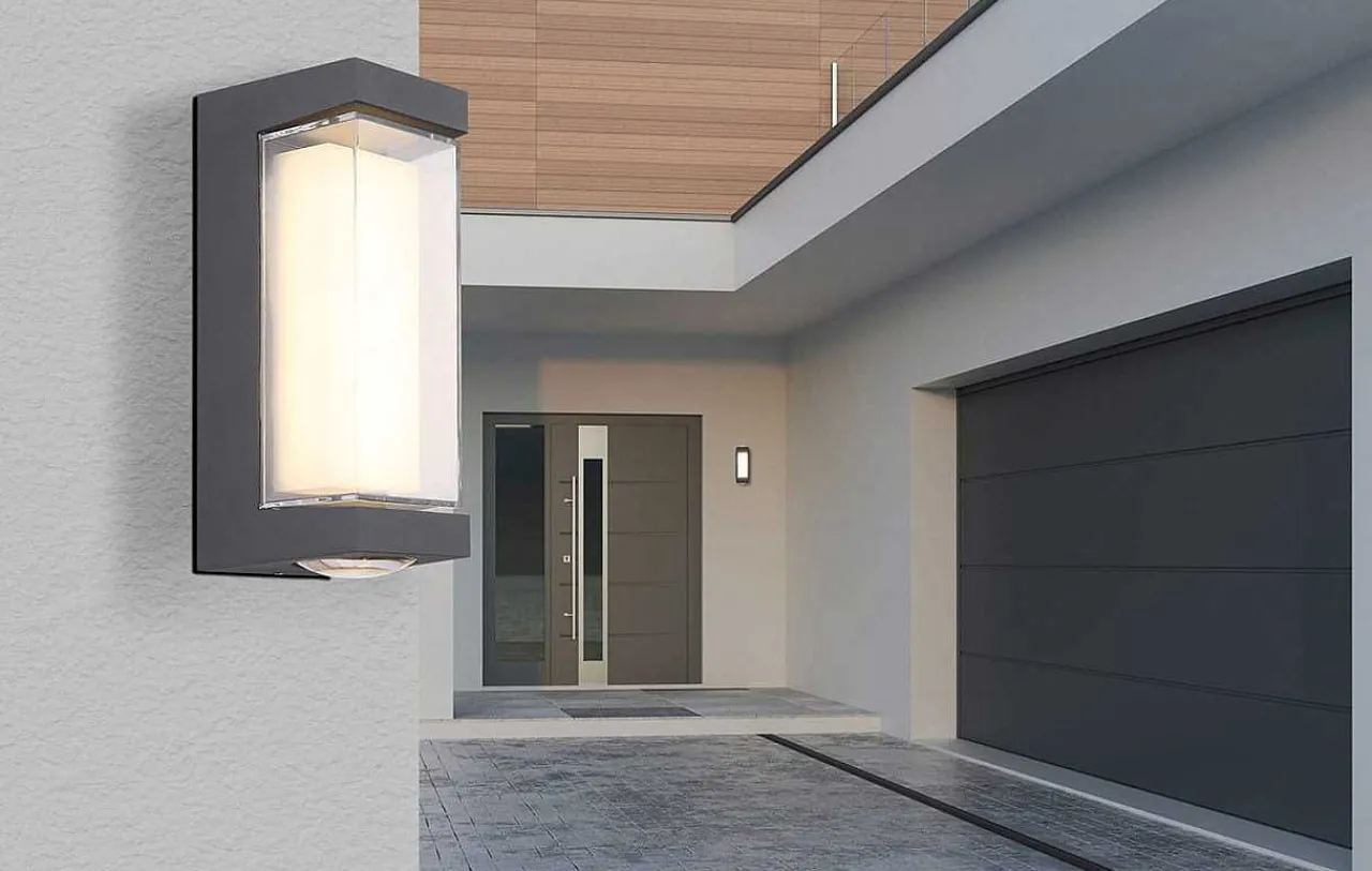 mutoni light Aussenleuchte Spurix Aluminium Anthrazit Matt Led> Wandleuchten Aussen