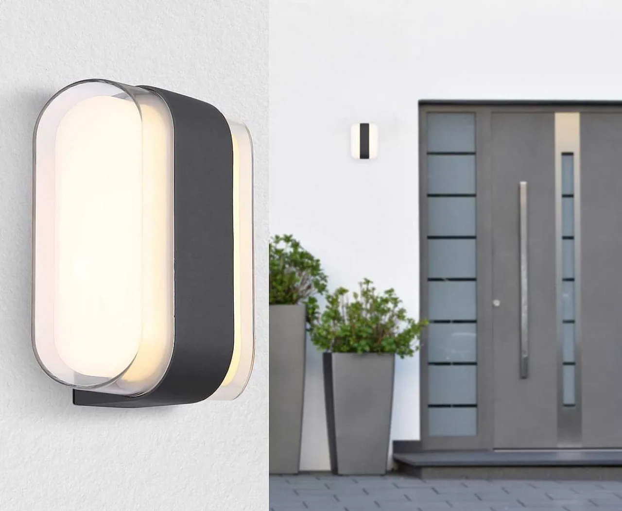 mutoni light Aussenleuchte Spurix Metall Anthrazit Matt Led> Wandleuchten Aussen