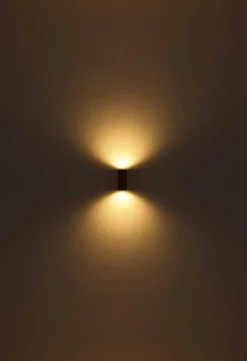 mutoni light Aussenleuchte Veronika Aluminium Holzoptik 1Xgu10> Wandleuchten Aussen