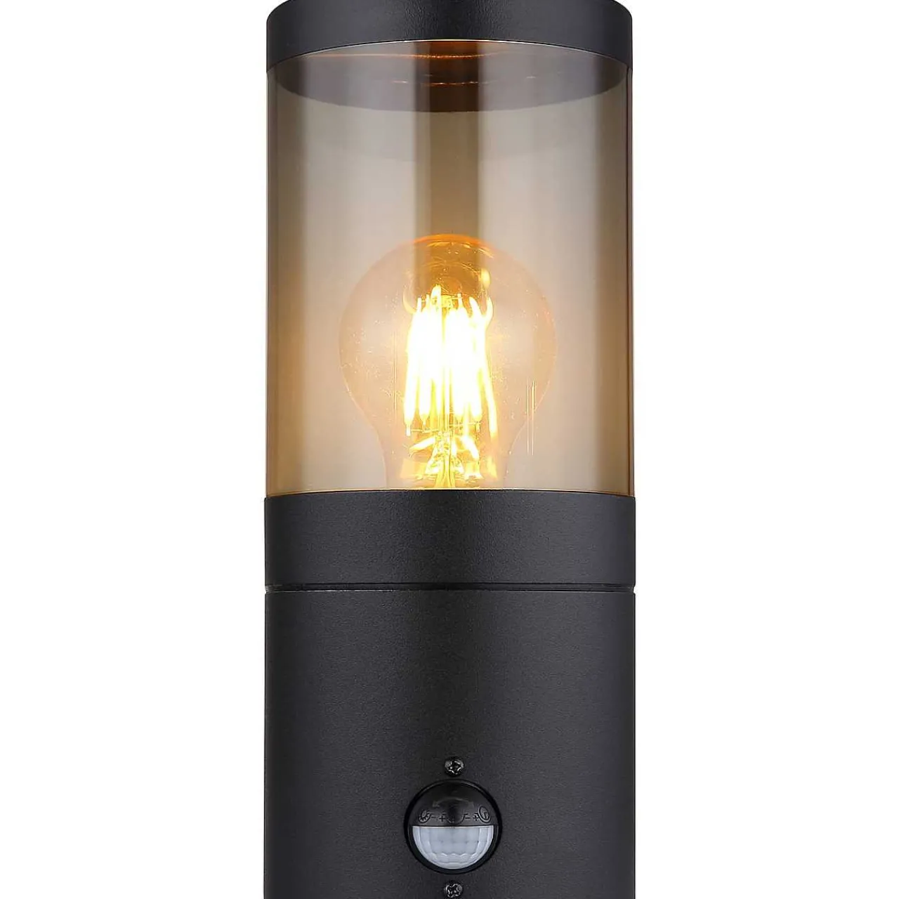 mutoni light Aussenleuchte Xeloo Edelstahl Schwarz 1Xe27> Wandleuchten Aussen