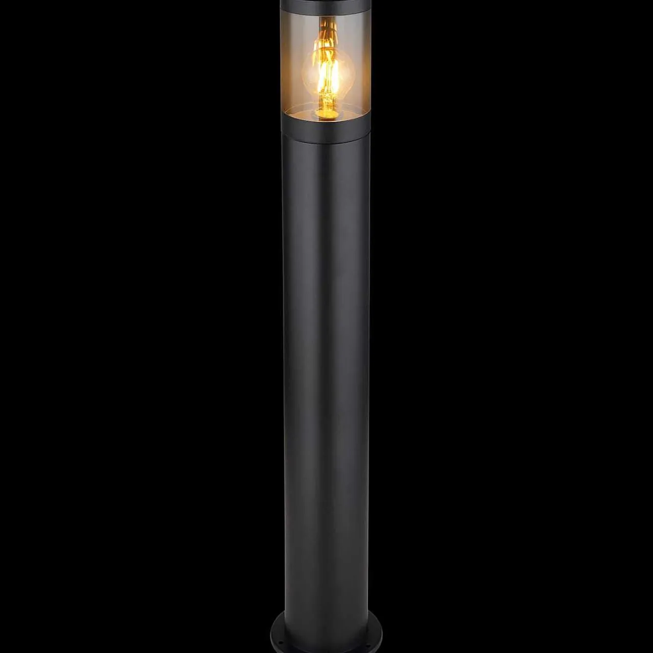 mutoni light Aussenleuchte Xeloo Edelstahl Kunststoff Schwarz Matt 1Xe27> Stehleuchten Aussen